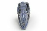Carved Sodalite Dinosaur Skull #218483-2